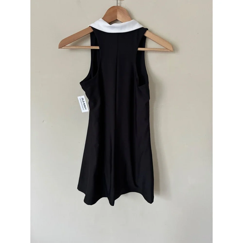 Old Navy Active Girls Powersoft Tennis Golf Dress Black White XL 14-16 NWT